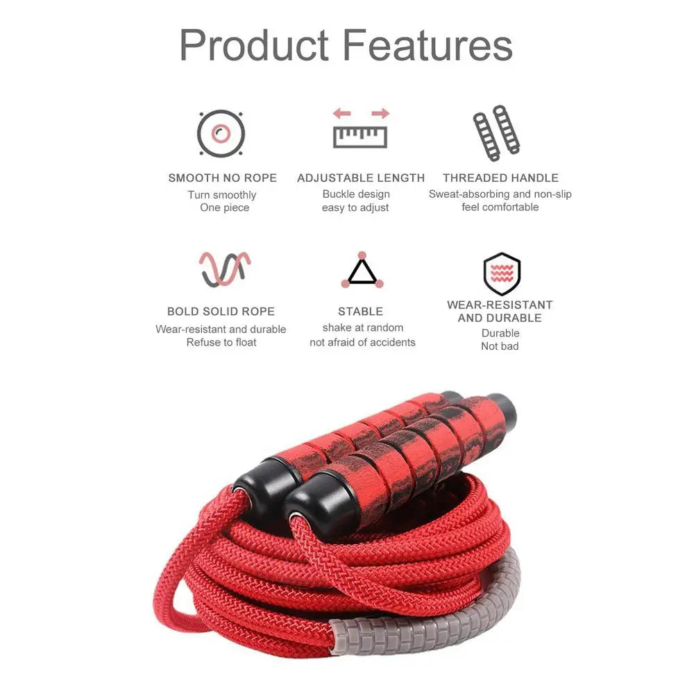 Kids Jump Rope Exercise Jump Rope Adjustable Jump Ropes Tangle-Free Jumping Rope Fitness Ergonomic Handle Team Jump Rope For