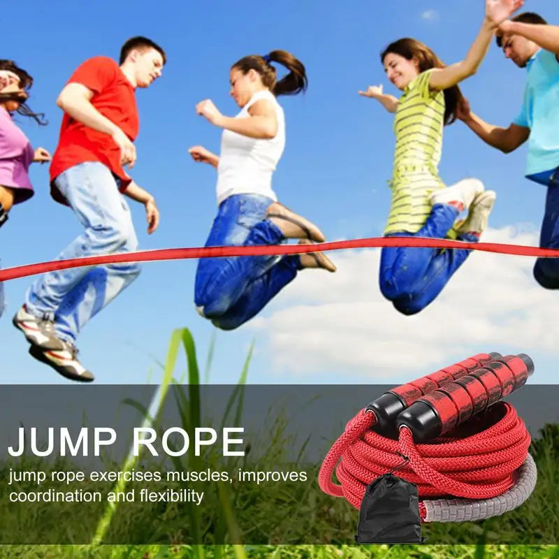 Kids Jump Rope Exercise Jump Rope Adjustable Jump Ropes Tangle-Free Jumping Rope Fitness Ergonomic Handle Team Jump Rope For