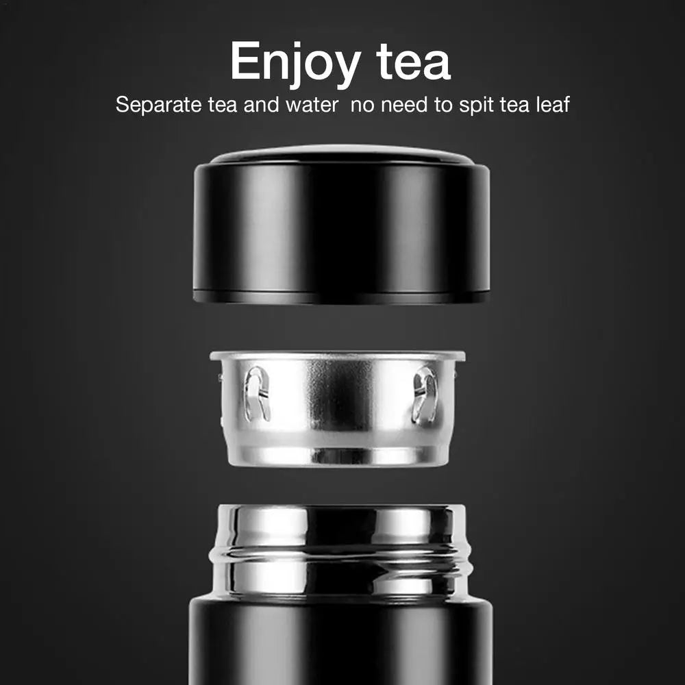 500ml Stainless Steel Thermos Vacuum Flask Smart Water Bottle Temperature Display Insulated Cup Travel Car Soup Coffee Mug