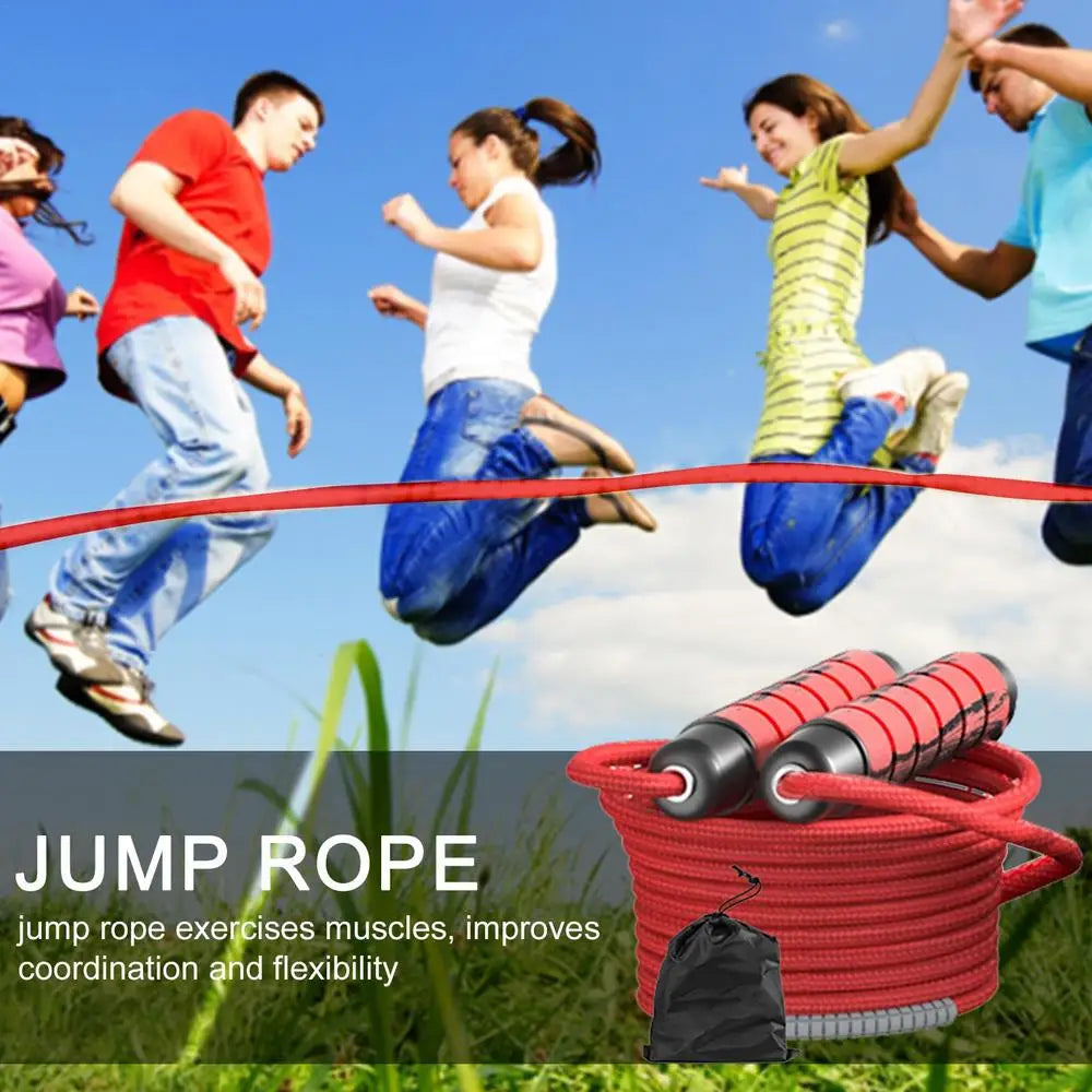 Kids Jump Rope Exercise Jump Rope Adjustable Jump Ropes Tangle-Free Jumping Rope Fitness Ergonomic Handle Team Jump Rope For